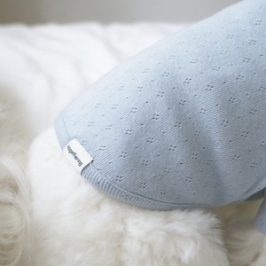 【即納｜一部予約】[ togethering ] Eyelet Crop T-shirt｜Light Blue