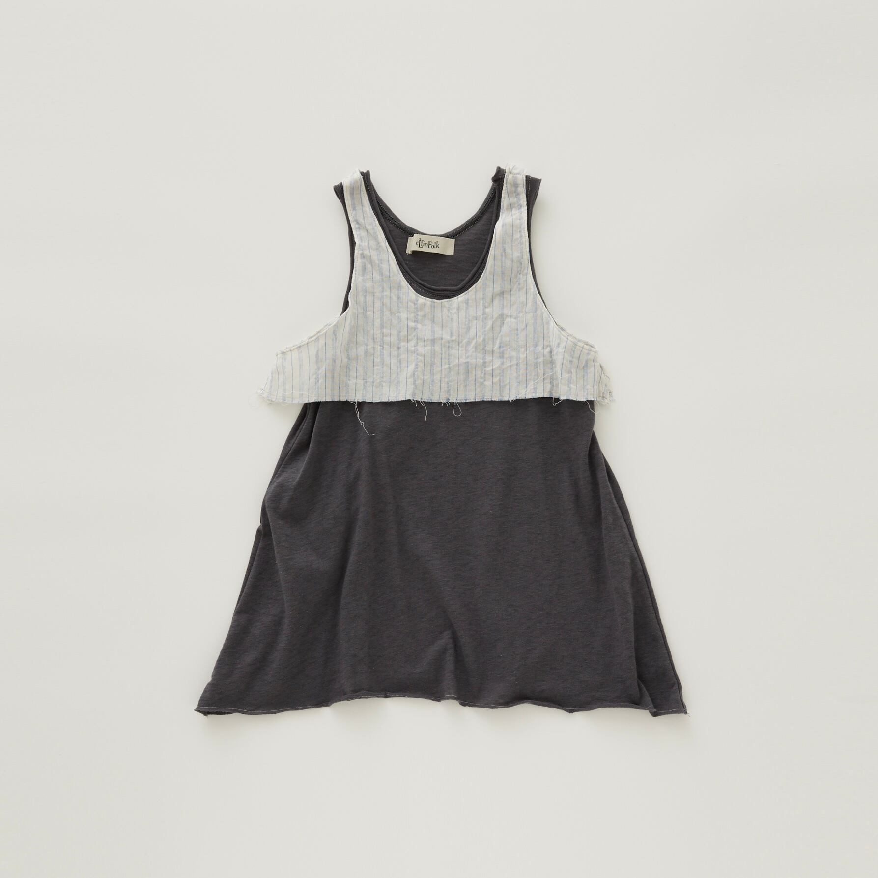 eLfinFolk(エルフィンフォルク)/ Grunge Tank top / blue gray / 95cm,110cm,125cm