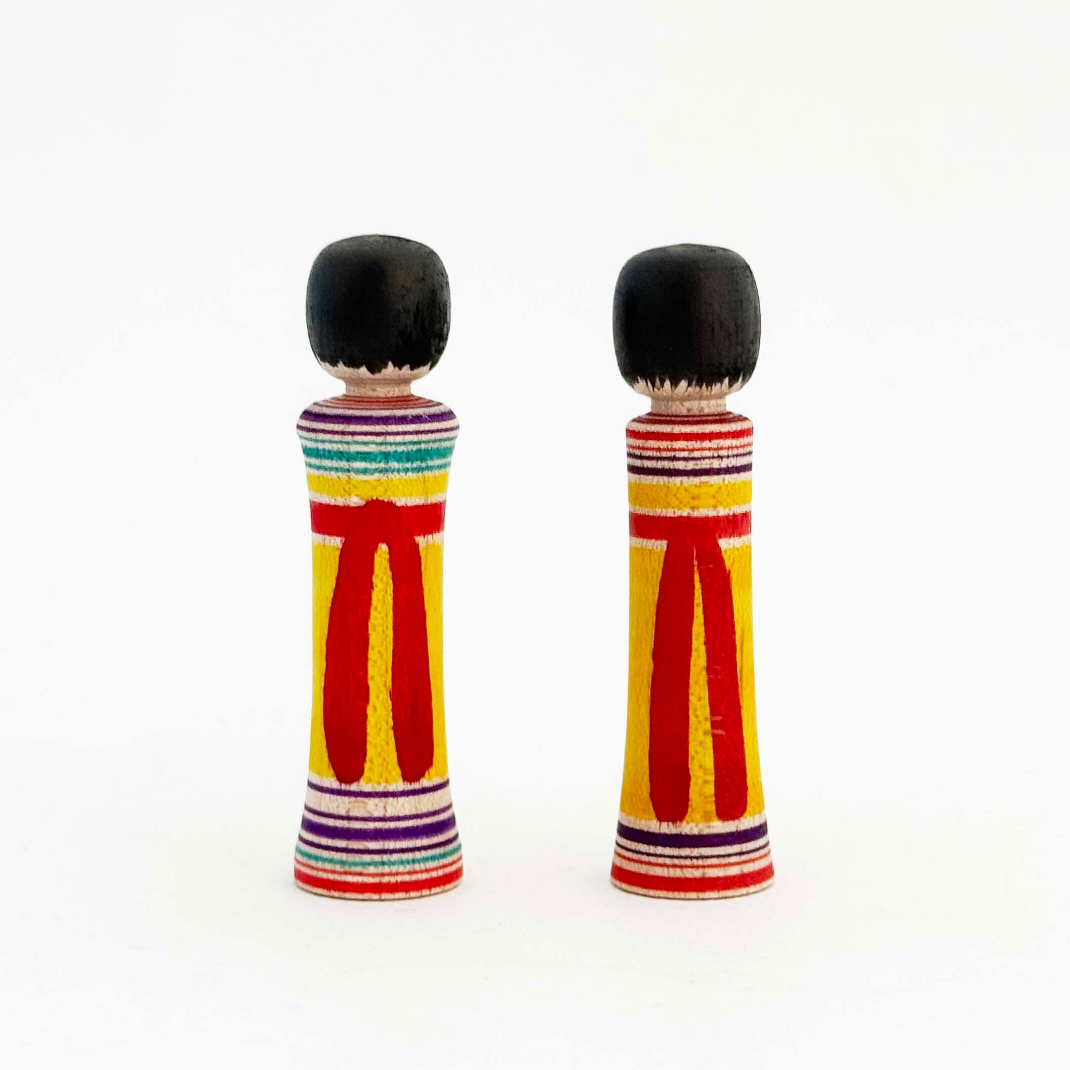 今晃工人 / 嶽時代初期 小寸こけし（黄）