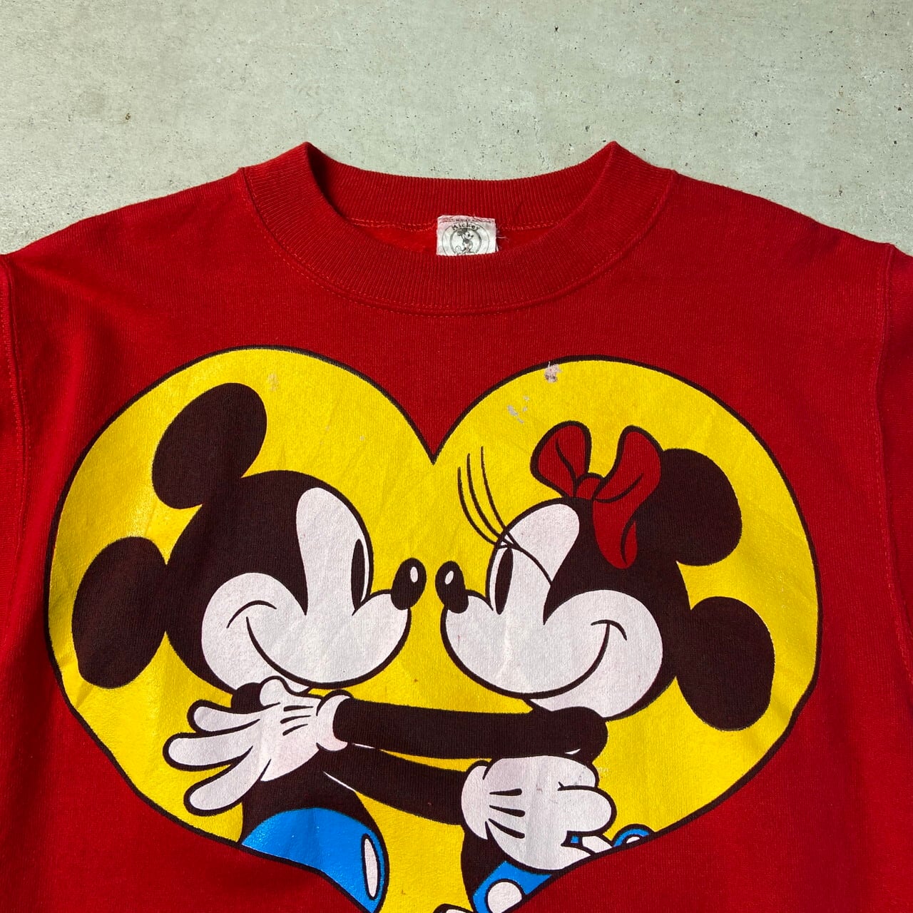 古着 90年代 Micky&amp;Co. MICKEY MOUSE &amp; MINNIE MOUSE ミッキーマウス&amp; ミニーマウス 中綿入り 星柄 オールオーバープリント リバーシブル キャラクタースウェットシャツ トレーナー レディースXXL相当/eaa613183 80~90年代 USA製 Mickey&Co. Mickey&Minnie ミッキー&ミニー