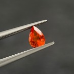 マンダリンガーネット ペアシェイプ 6.0x4.2mm, 0.54ct, ナミビア産