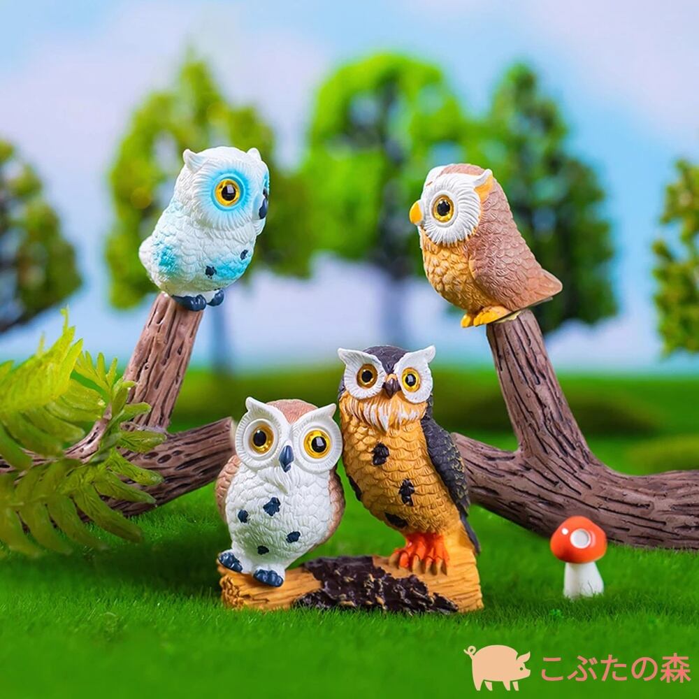 リボンフクロウ 石材彫刻 置物 インテリア リボンフクロウ 石材彫刻 置物 インテリア 木彫 木乗りフクロウ M