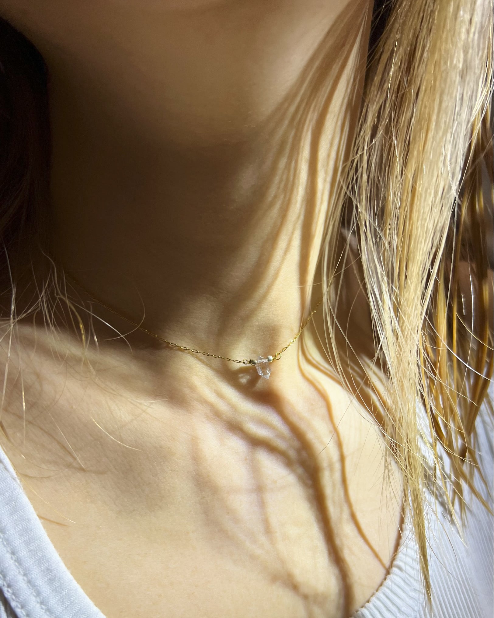 ハーキマーダイヤモンド ネックレス Sakura様専用ハーキマー