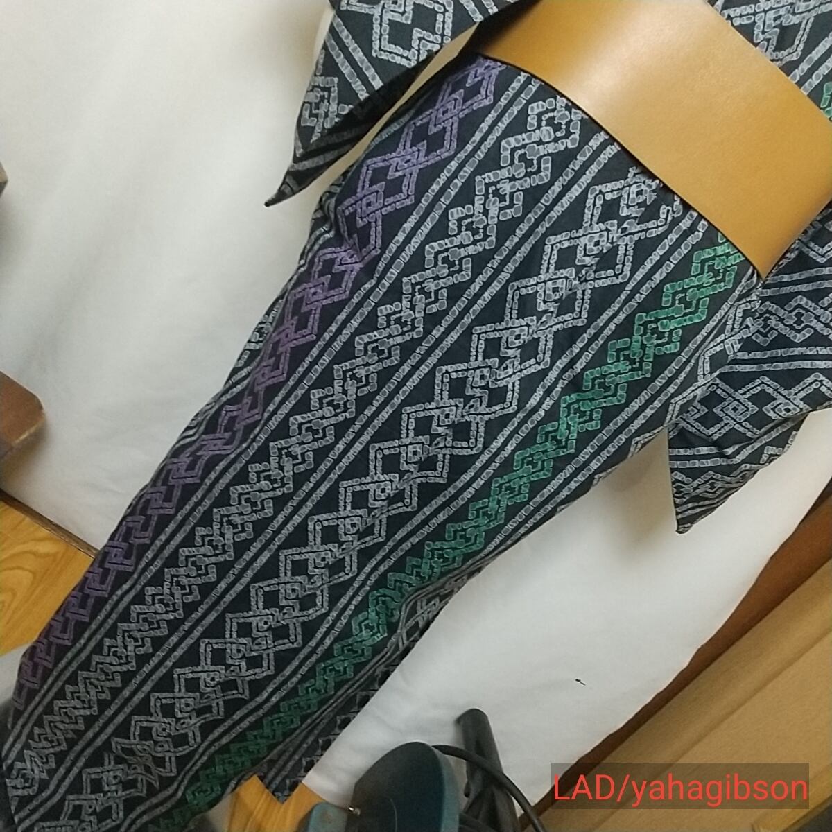 手着色浴衣 ろうけつ染 吉原繋ぎ | LAD/YAHAGIBSON