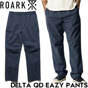 ROARK ロアーク パンツ メンズ イージーパンツ テックパンツ ロングパンツ 速乾 ドライパンツ ストレッチ 接触冷感 吸汗速乾 抗菌防臭 DELTA QD EASY PANTS RPJ1220-SBL 26SU 日本代理店正規品