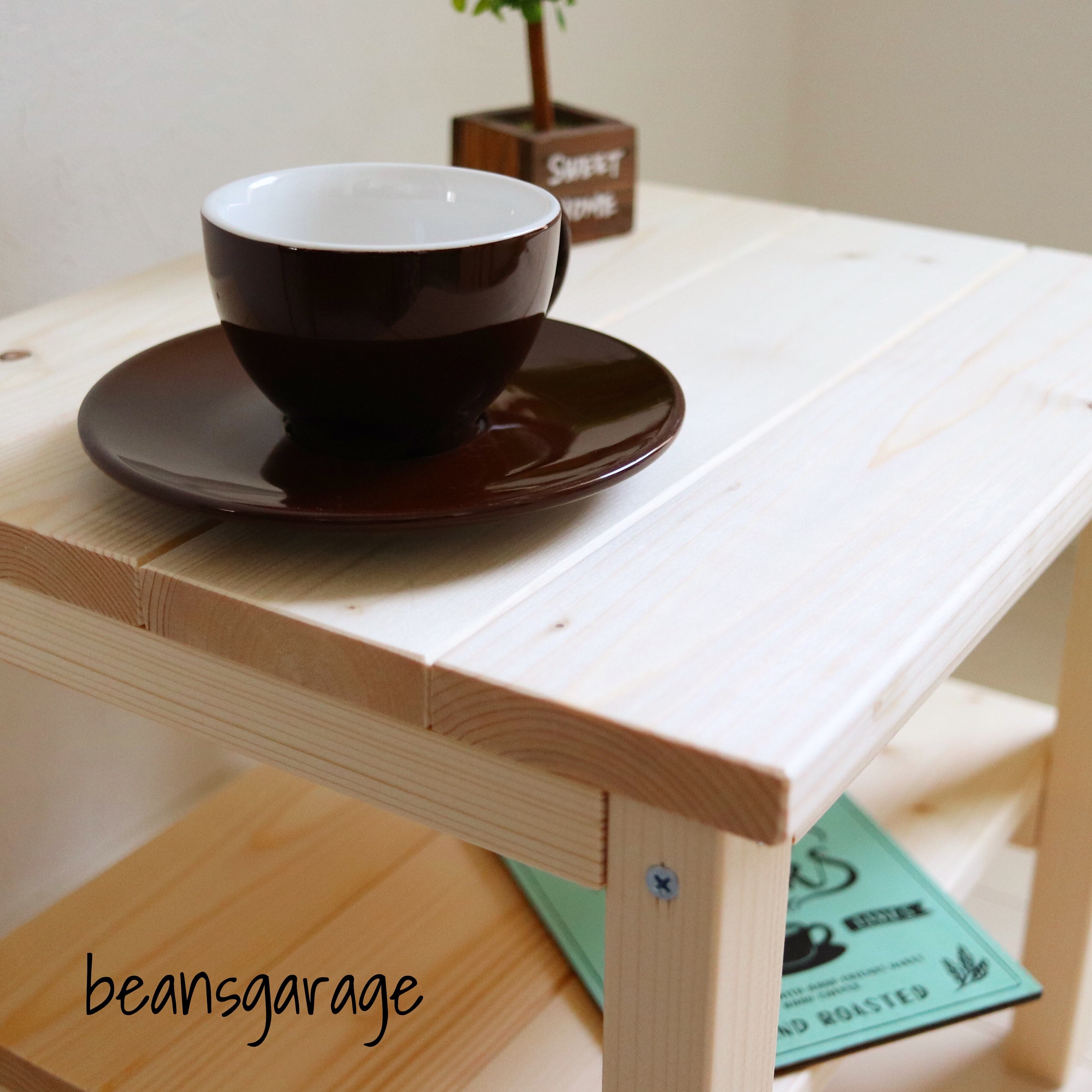 ローテーブル 40×36 無垢材 サイドテーブル コーヒーテーブル