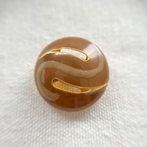 S字ゴールドサークル×ライトブラウンエナメル 23.5㎜