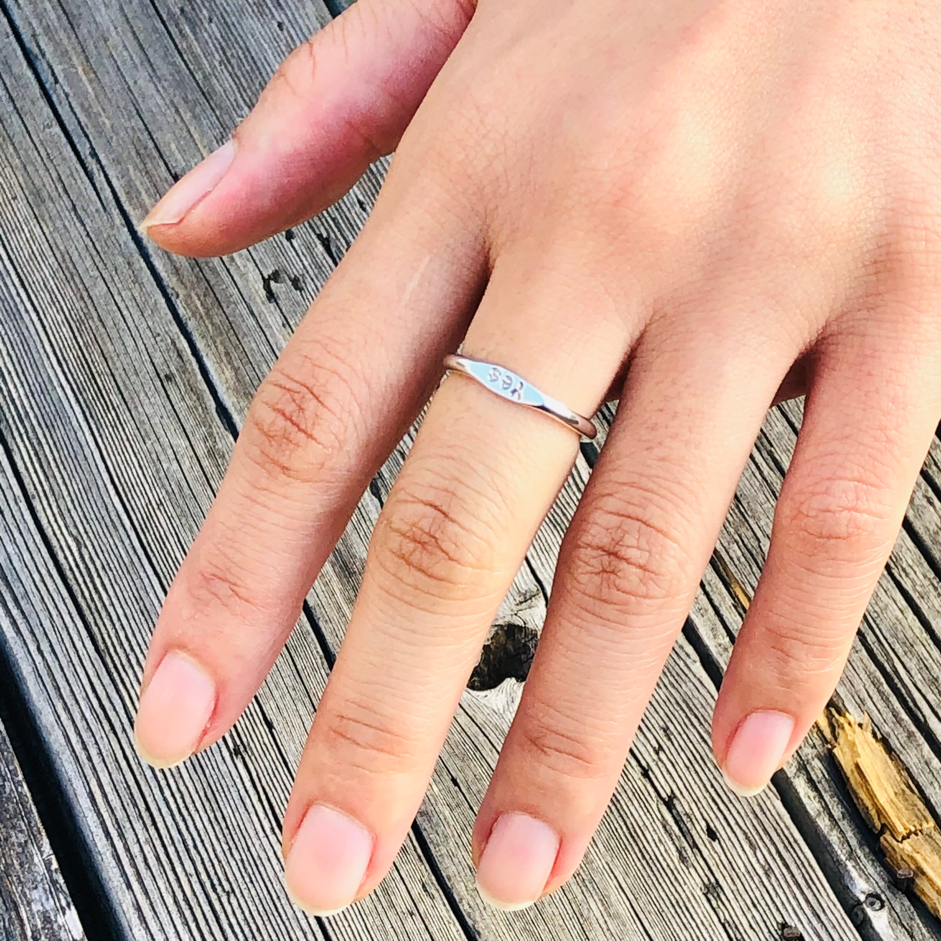 メモリアルリング】Silver925（シルバー925 ）製ハンドメイドリング2mm