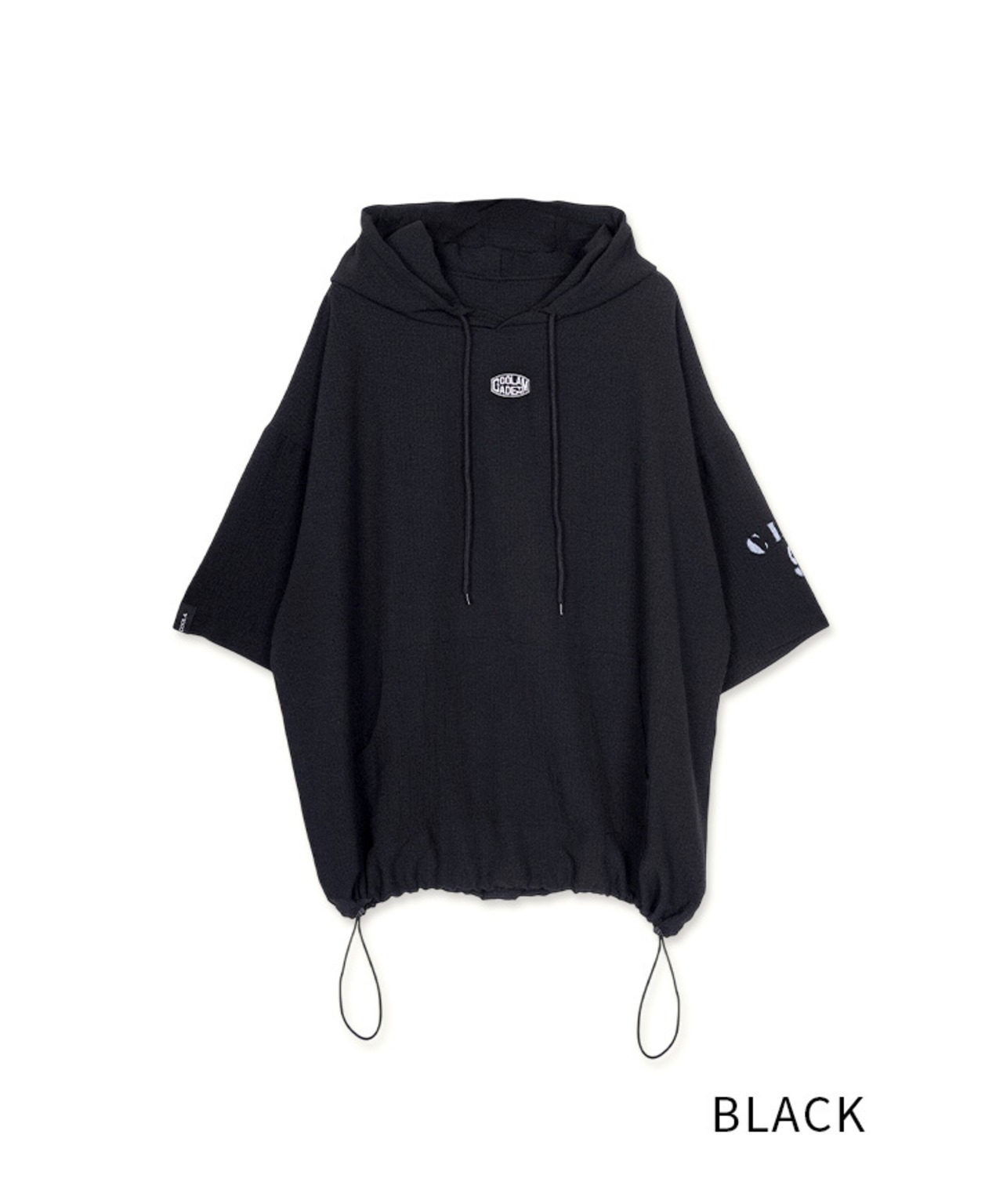 【直営限定ITEM】ソフトシアサッカーフーディー (BLACK)　CQ-49002H