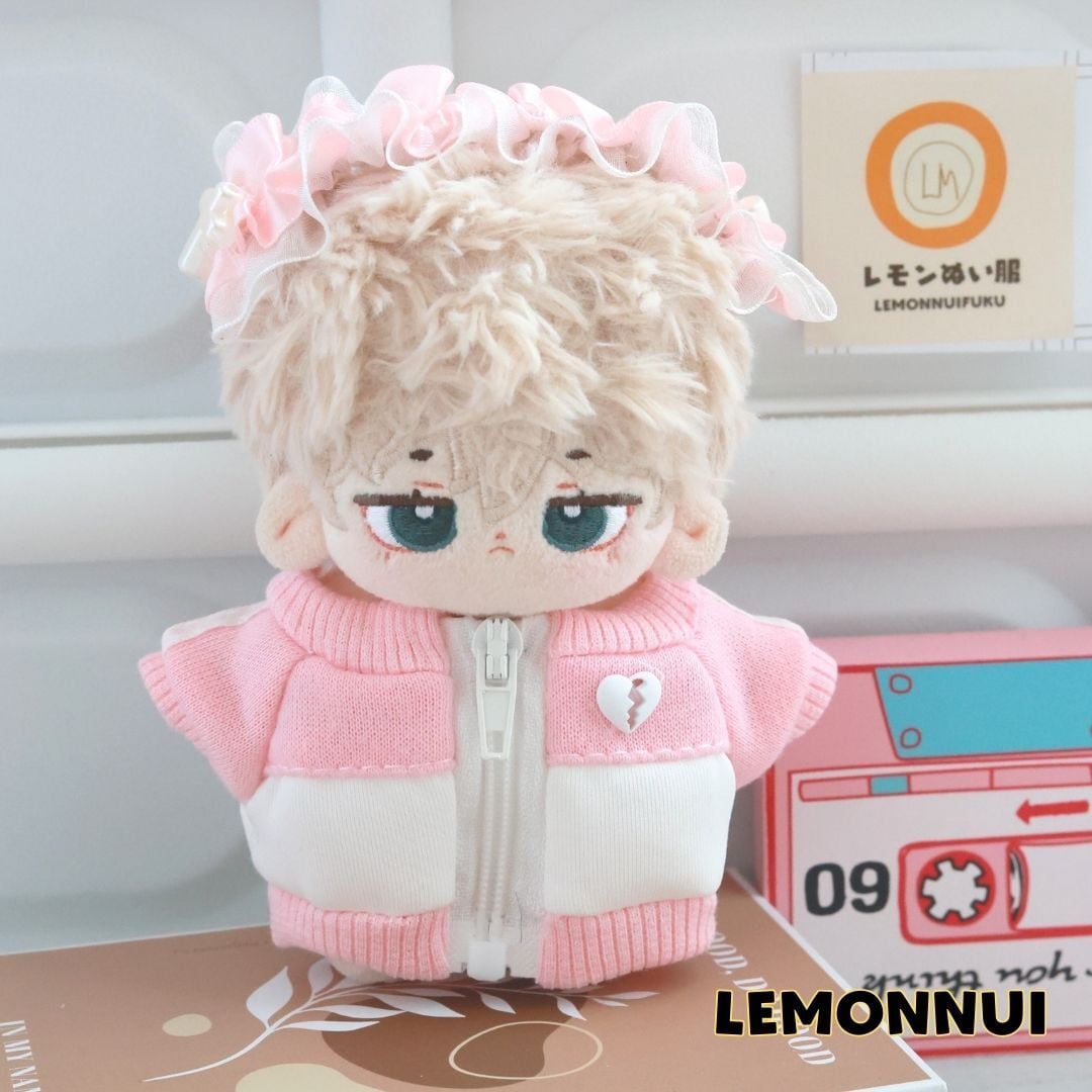 10cm ぬいぐるみ服 着せ替え 地雷系 無属性 ピンク ちびぬい ぬい活