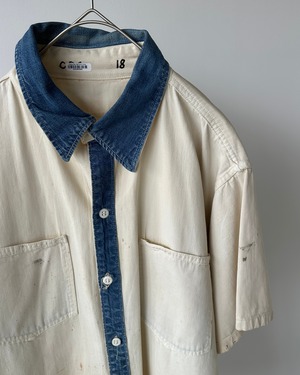 -Costume Rentals Corp.- Vintage 70-80s Stenciled Prisoner Work Shirt