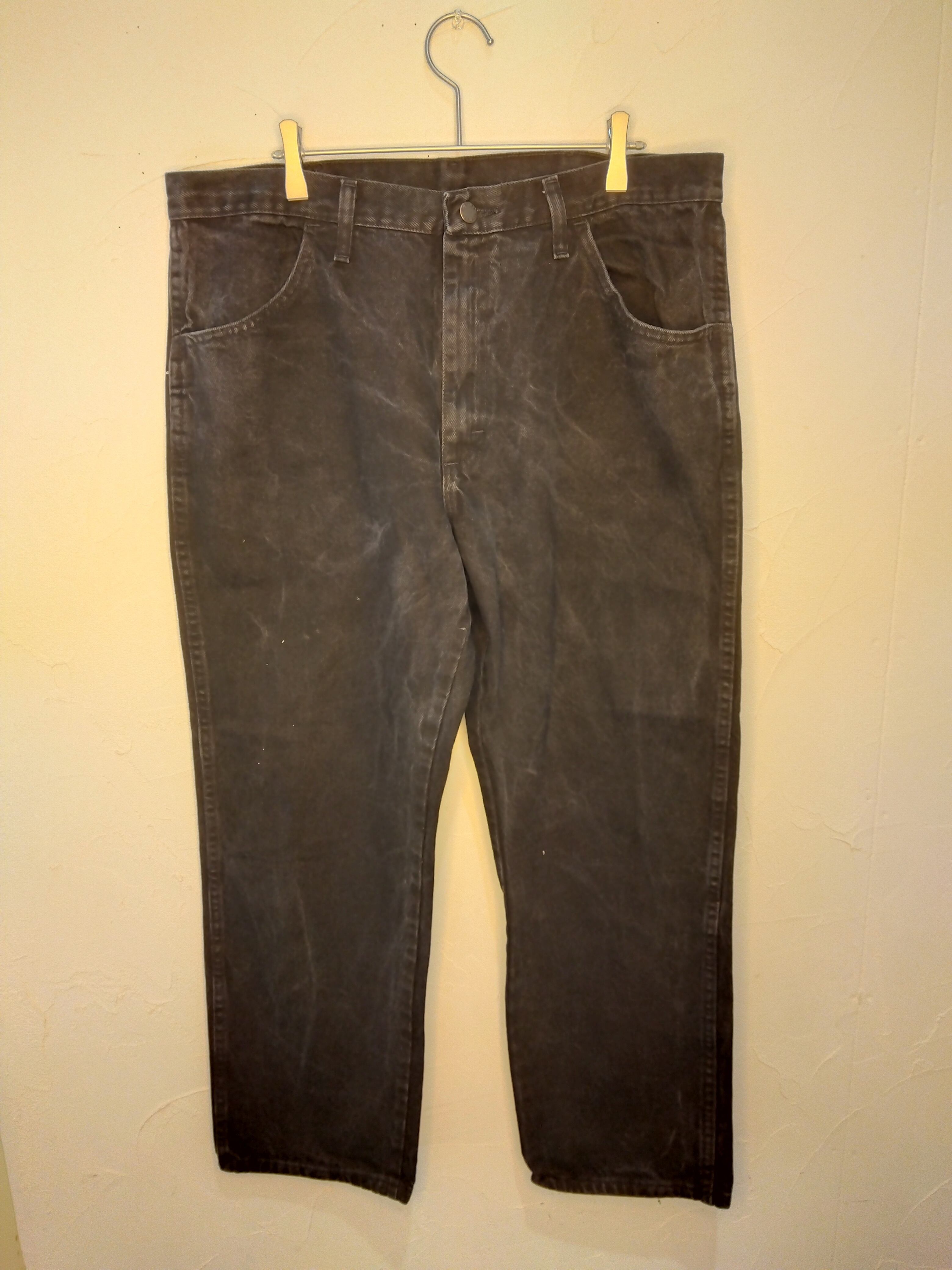 RUSTLER 後染め ブラックデニム 38x29