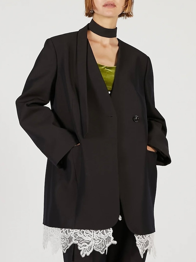 【25AW】PRANK PROJECT プランクプロジェクト / Grand Pianist Wool No-Collar Jacket / ノーカラージャケット