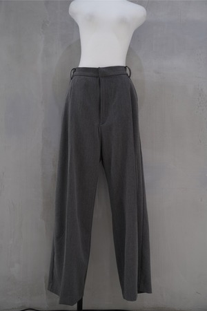 Nora Lily 1Tuck Wide Pants(UNISEX)-GREY