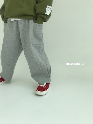 【ドレスモンスター DRESS MONSTER】 起毛リバーススウェットパンツ 120〜160cm【231107dm】