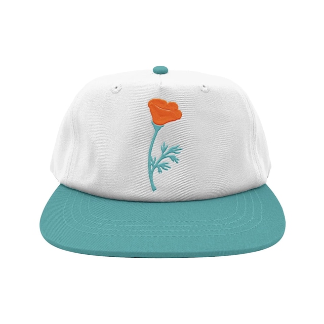 Free & Easy | Poppy Two Tone Short Brim Snapback Hat