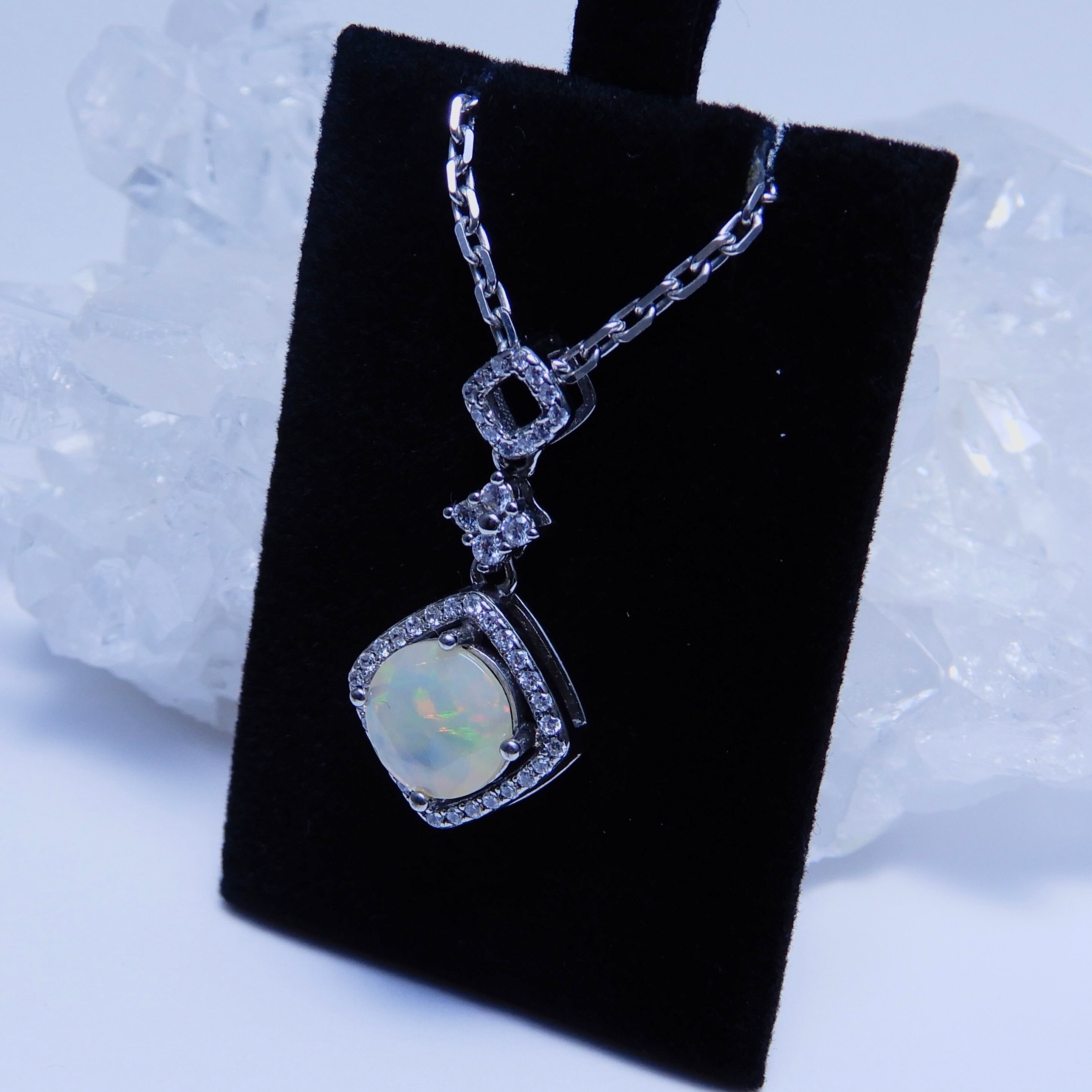 ペンダントトップのみ♦︎エチオピアンオパール♦︎WGカラー《0062》