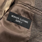 WORKER CLOTHING SUPPLY ワーカークロージングサプライ グレンチェック  2B テーラードジャケット M/メンズ ベイクルーズ