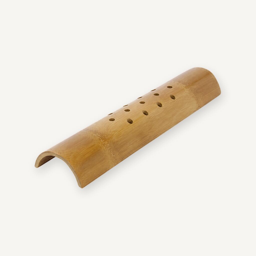 【交換可】竹枕「竹硬枕“楽枕” 高さ4cm×長さ40cm」かたまくら 使用説明書付 73-806 肩こり 腰痛  頸椎 日本製