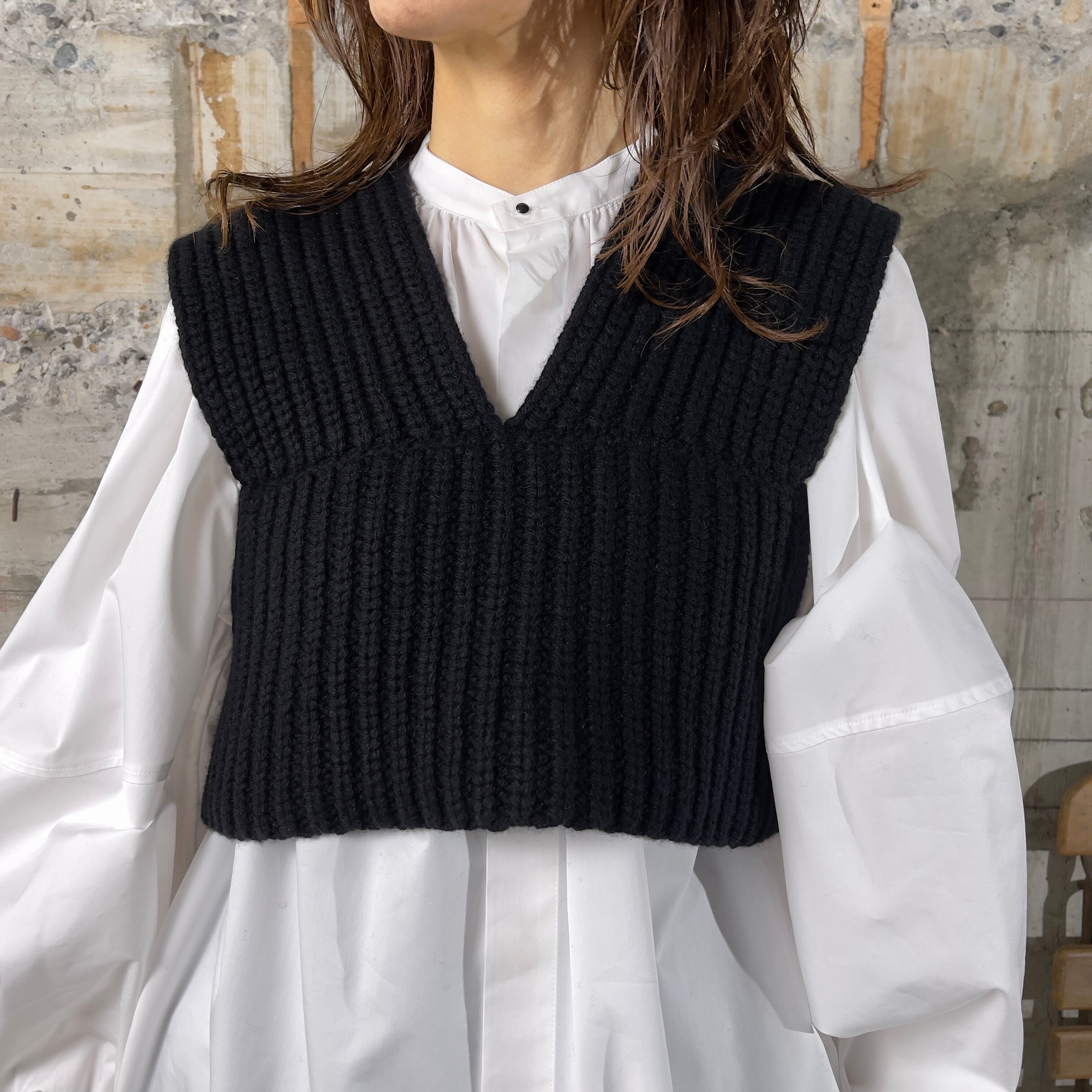 HYKE【ハイク】 RIBBED SWEATER BUSTIER TOP ( 11336