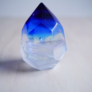 No.1186 空想鉱石硝子 『渦雲・柱状結晶』