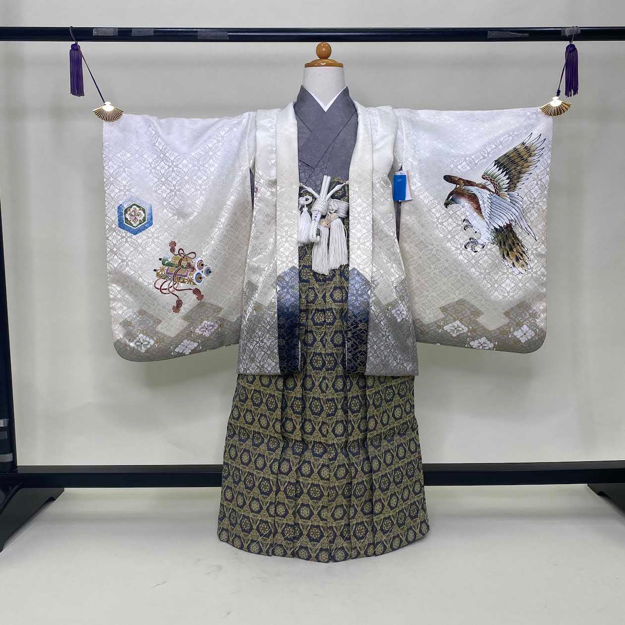 SALE！五歳袴中古セット なかれ 七五三 鷹