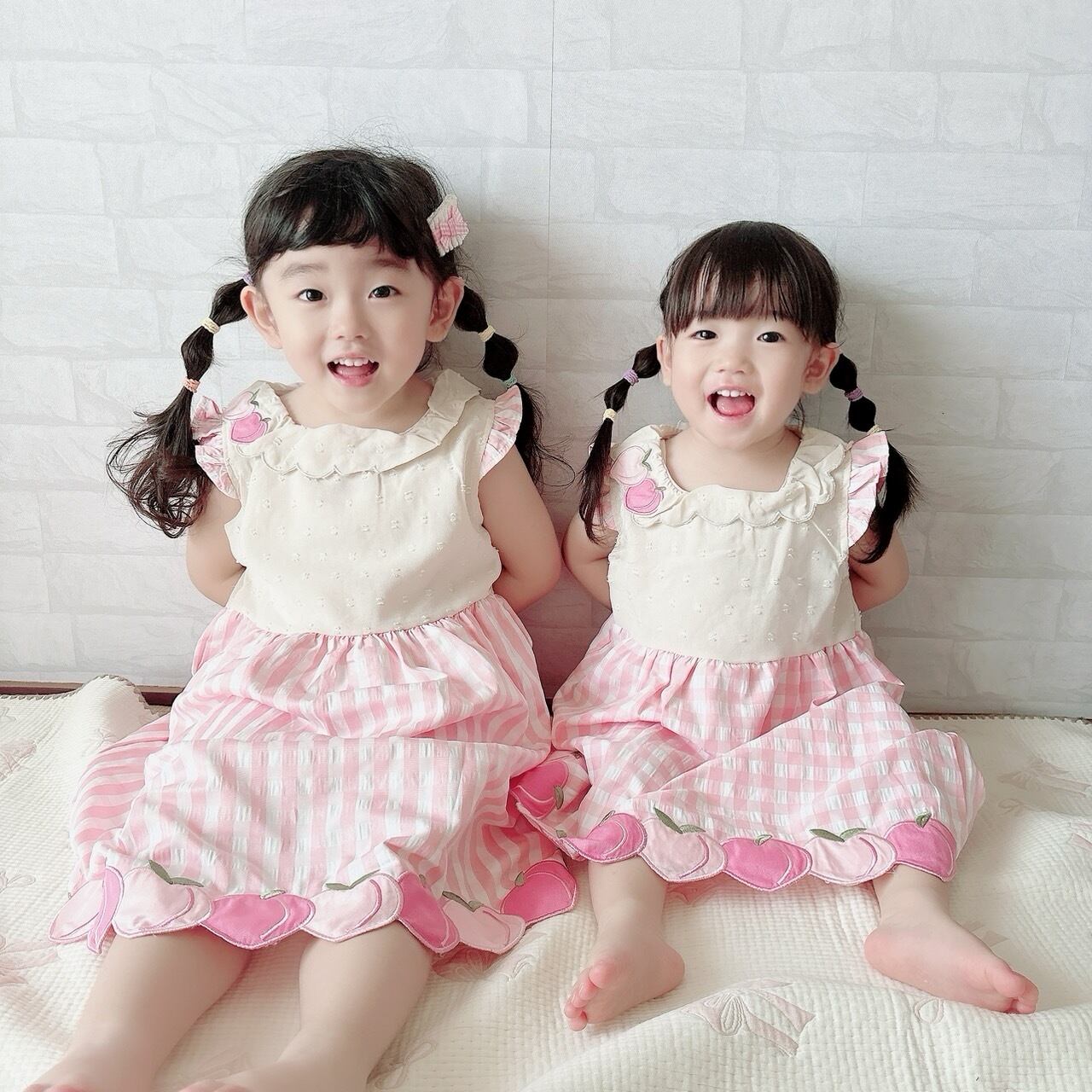 先行販売♡Pico cafe】size130 うさちゃんハートのエプロン 先行販売♡Pico cafe】size130 うさちゃんハートのエプロン