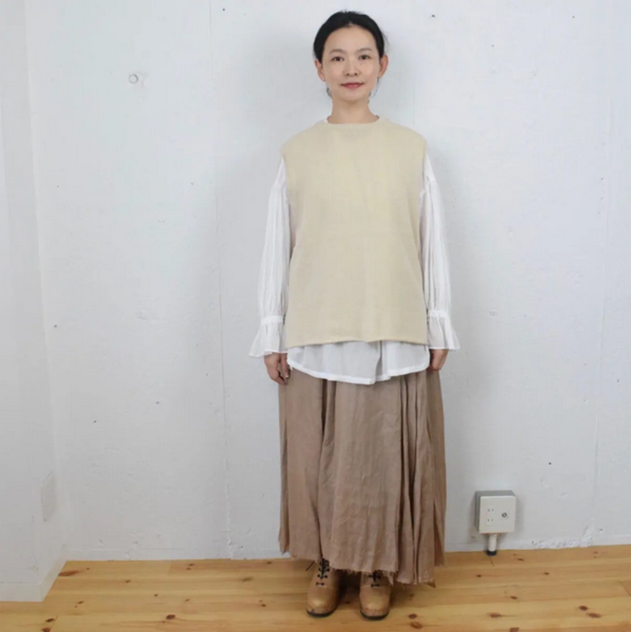 suzuki takayuki (スズキタカユキ) knitted vest カシミヤシルク ニットベスト