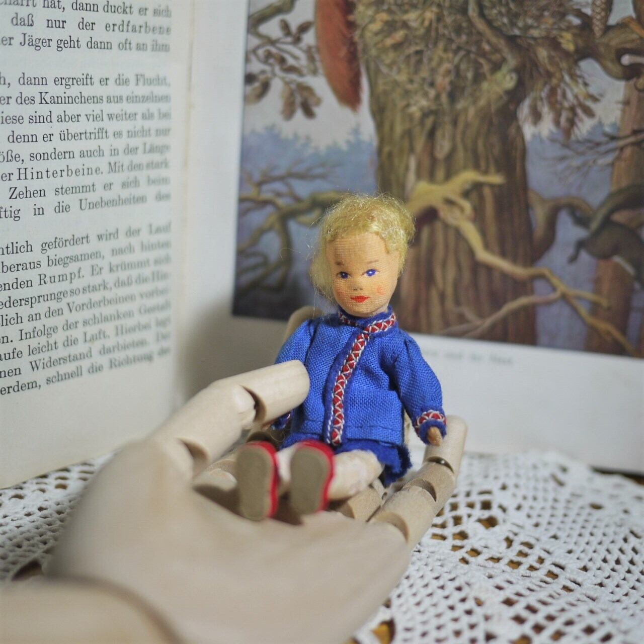 青服の少年 布人形ドイツヴィンテージ エルナ・マイヤー
