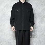 black corduroy shirt