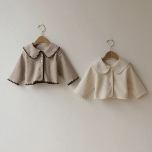 【冬作】韓国風丸襟ボア トップス