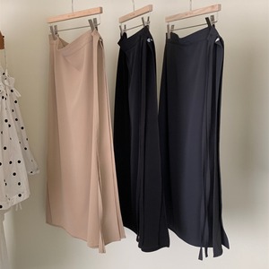 バックスリット ハイウエスト ロングスカート 10251