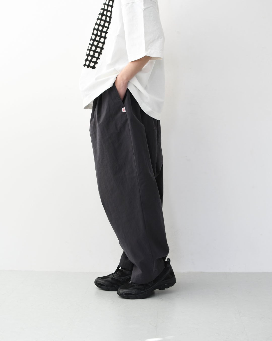 DANTON [ダントン] W C/N Twill Double Pleated Easy Pants [DT