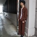 INNAT " SASHIKO 5P PANTS ( Brown (柿渋))"