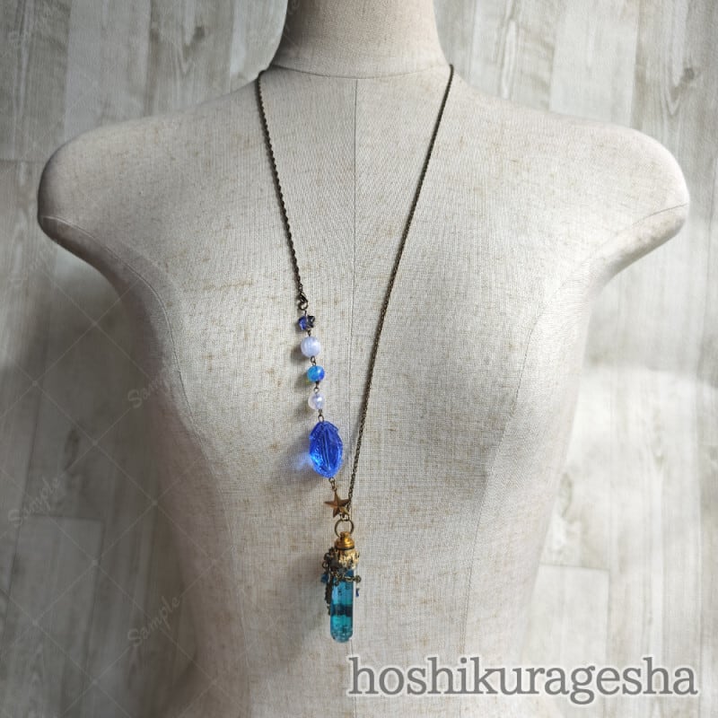 ネックレス - 時の止まった湖 - 星海月舎 - no1-hks-05