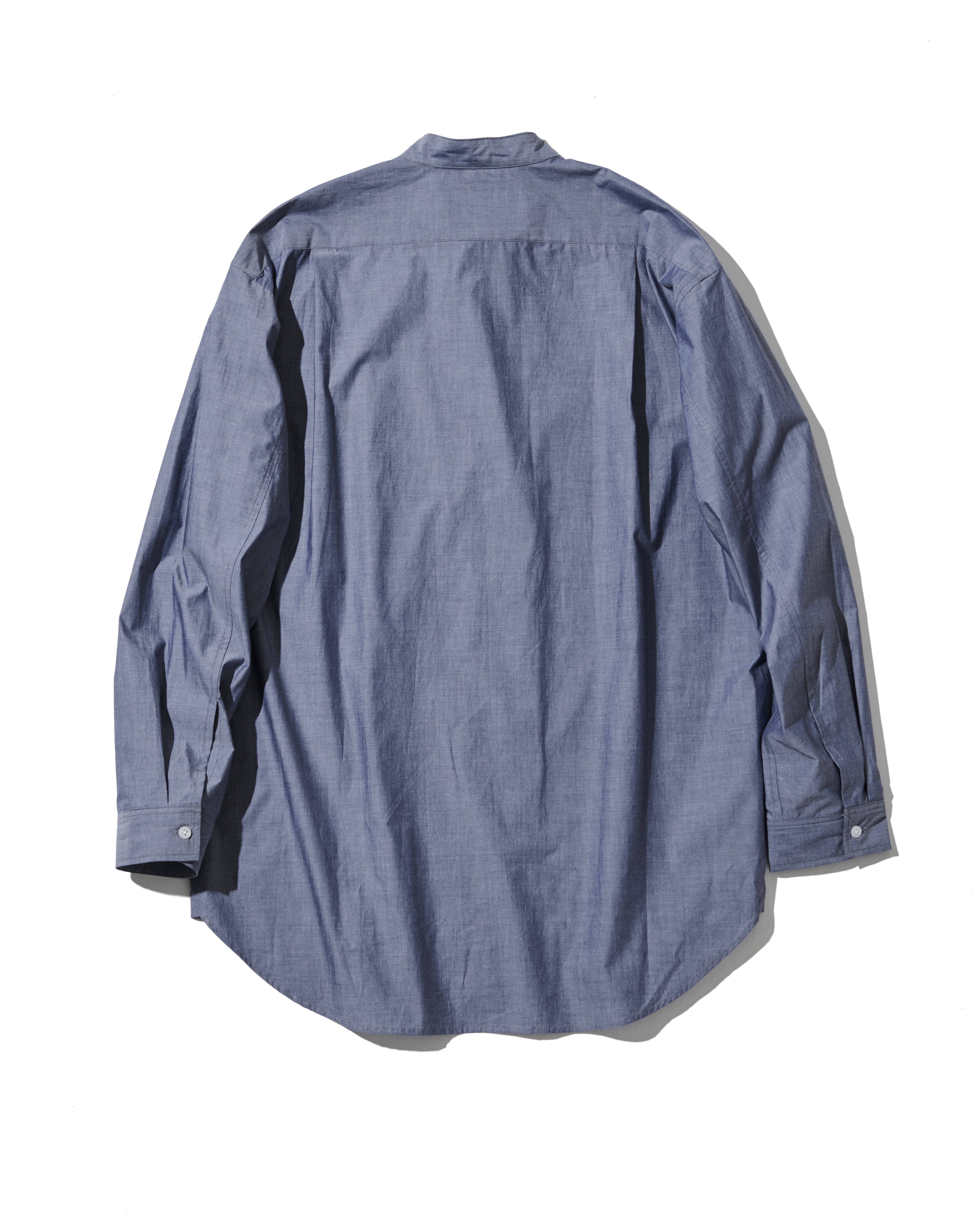 muta MARINE × ACANTHUS オーバーサイズ バンドカラーシャツ