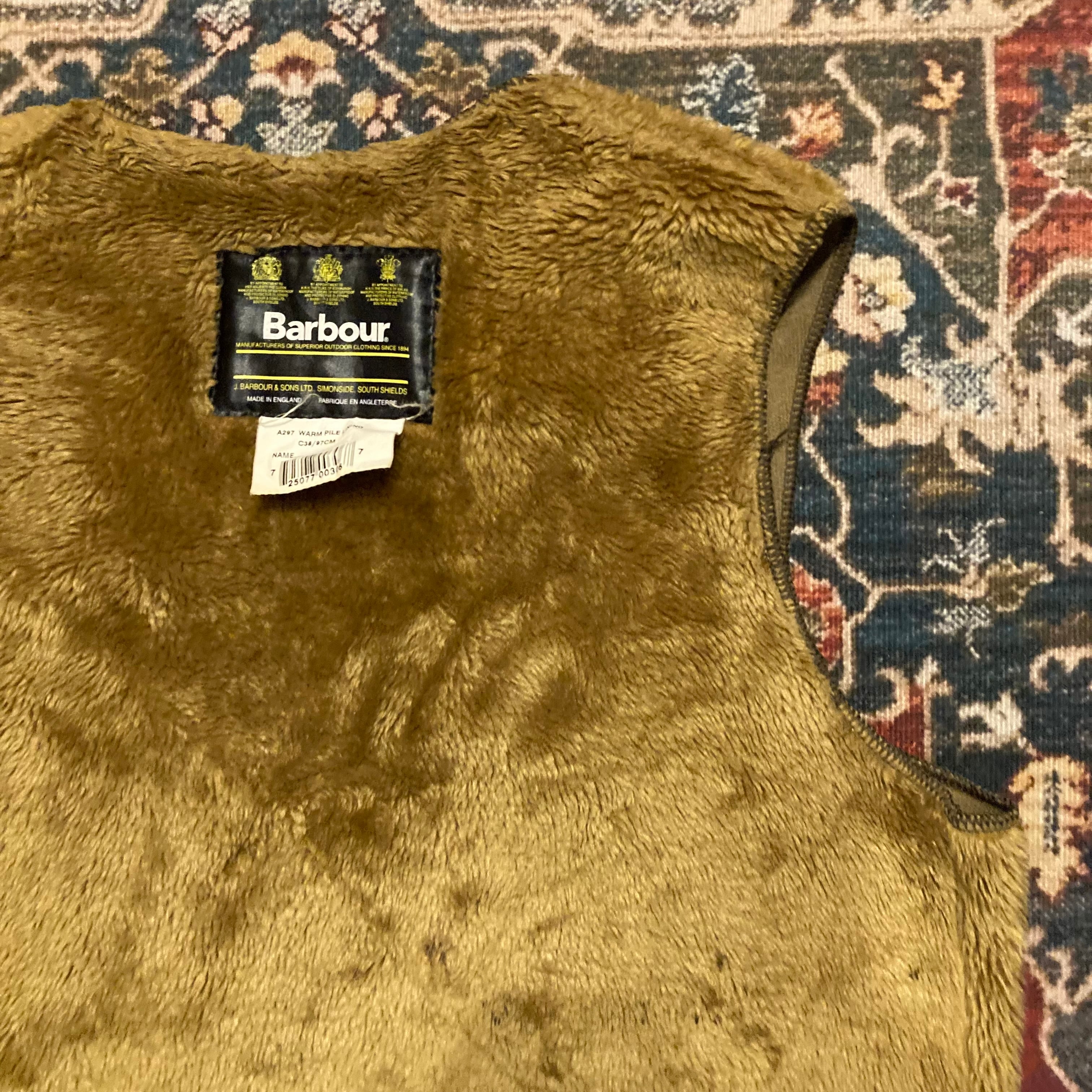 90s Barbour Liner Vest バブアー ライナーベスト ヴィンテージ 英国