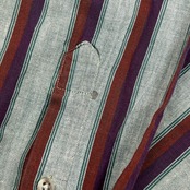 USA製 90s DOCKERS ドッカーズ LONG SLEEVE ストライプ 長袖シャツ M/マルチ メンズ ビンテージ リーバイス