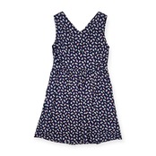 URBAN RESEARCH アーバンリサーチ 花柄 総柄 ノースリーブ ワンピース ドレス F /ネイビー/日本製