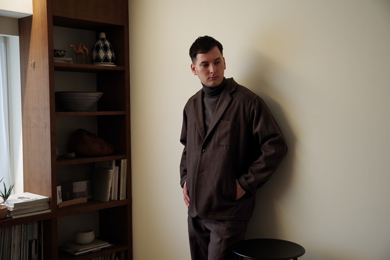 Virgin Wool Washed Twill Jacket