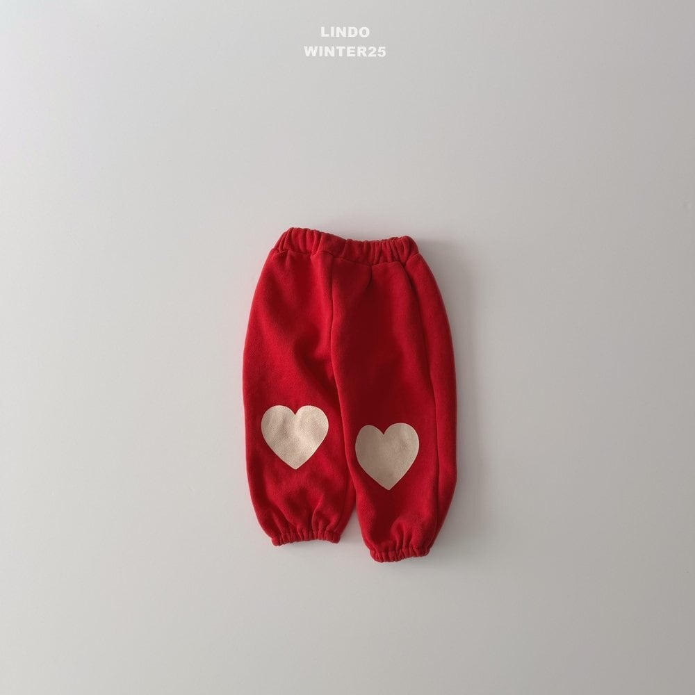 【予約商品】big heart jogger pants