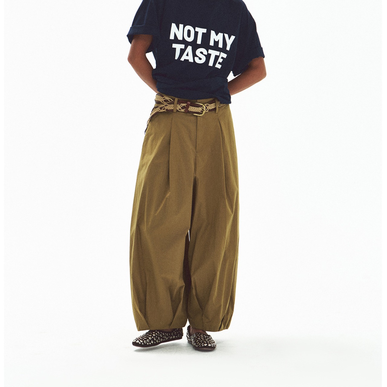 Volume Tuck Wide Pants【3color】  T4523