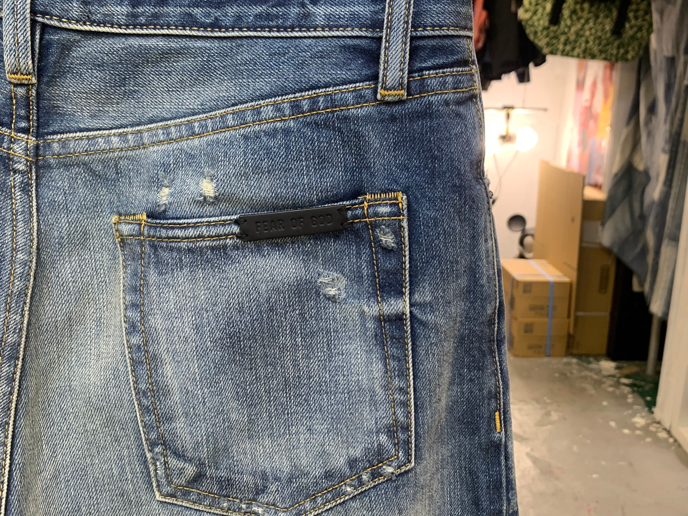 FEAR OF GOD SEVENTH COLLECTION DENIM PANT INDIGO W29 84804 | BRAND  