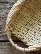 篠竹ざるおしぼり入れ