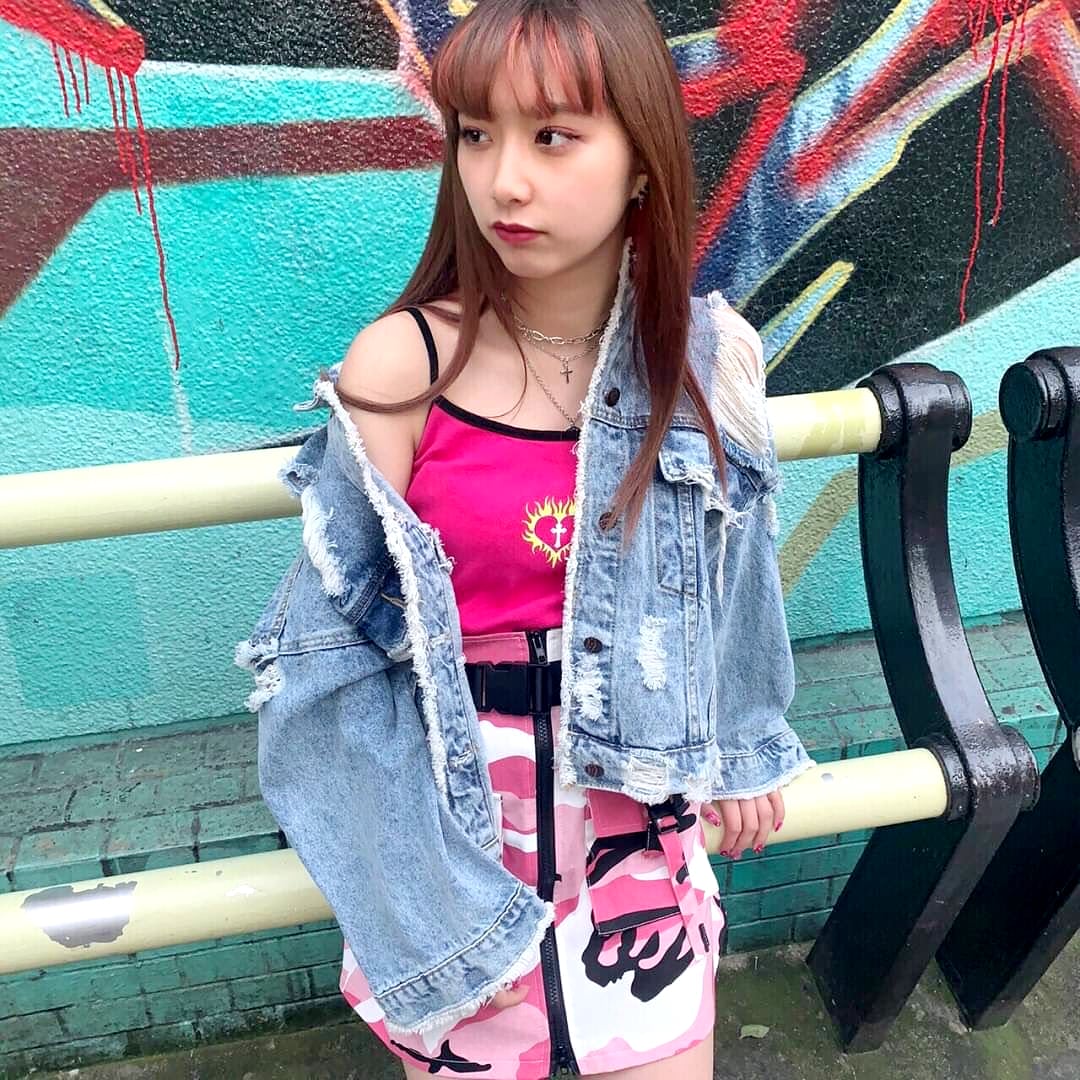 50%OFF】さくらちゃん着用 ベルト付きカモフラスカート