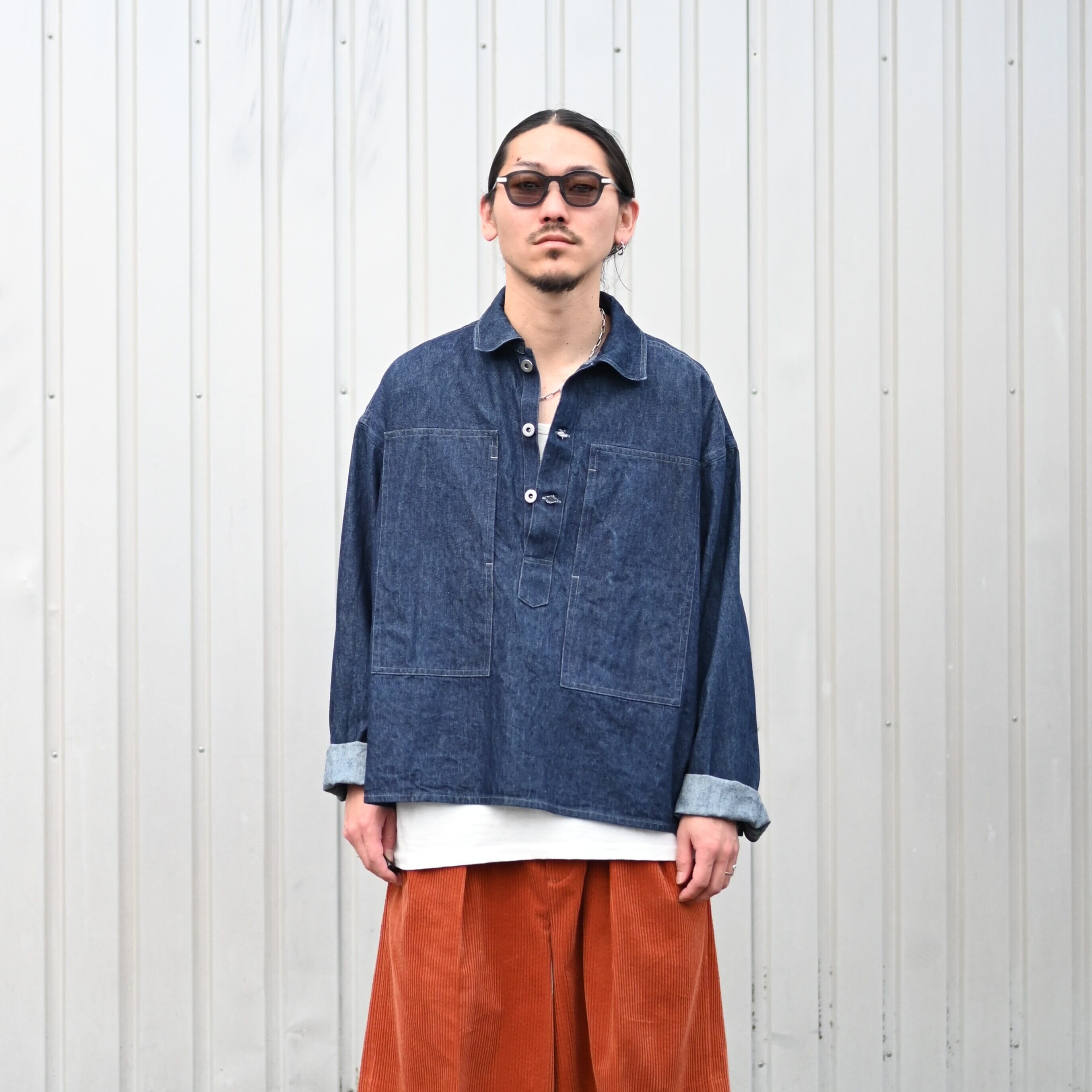 INTERIM / 9.3oz HEMP ORGANIC DENIM HYPER BIG SINGLE NEEDLE US ARMY