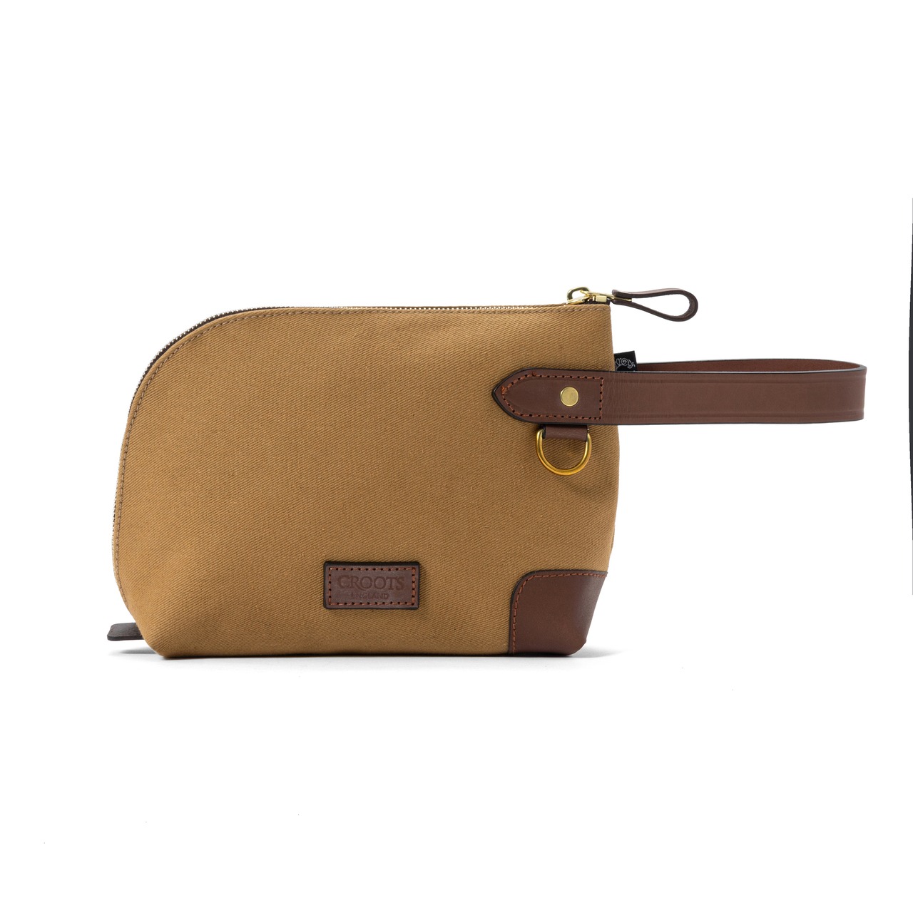 ZIPPED POUCH 3rd / DALBY CANVAS  KHAKI - 1
