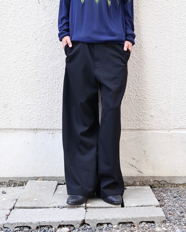 【Y's】hip design straight slacks