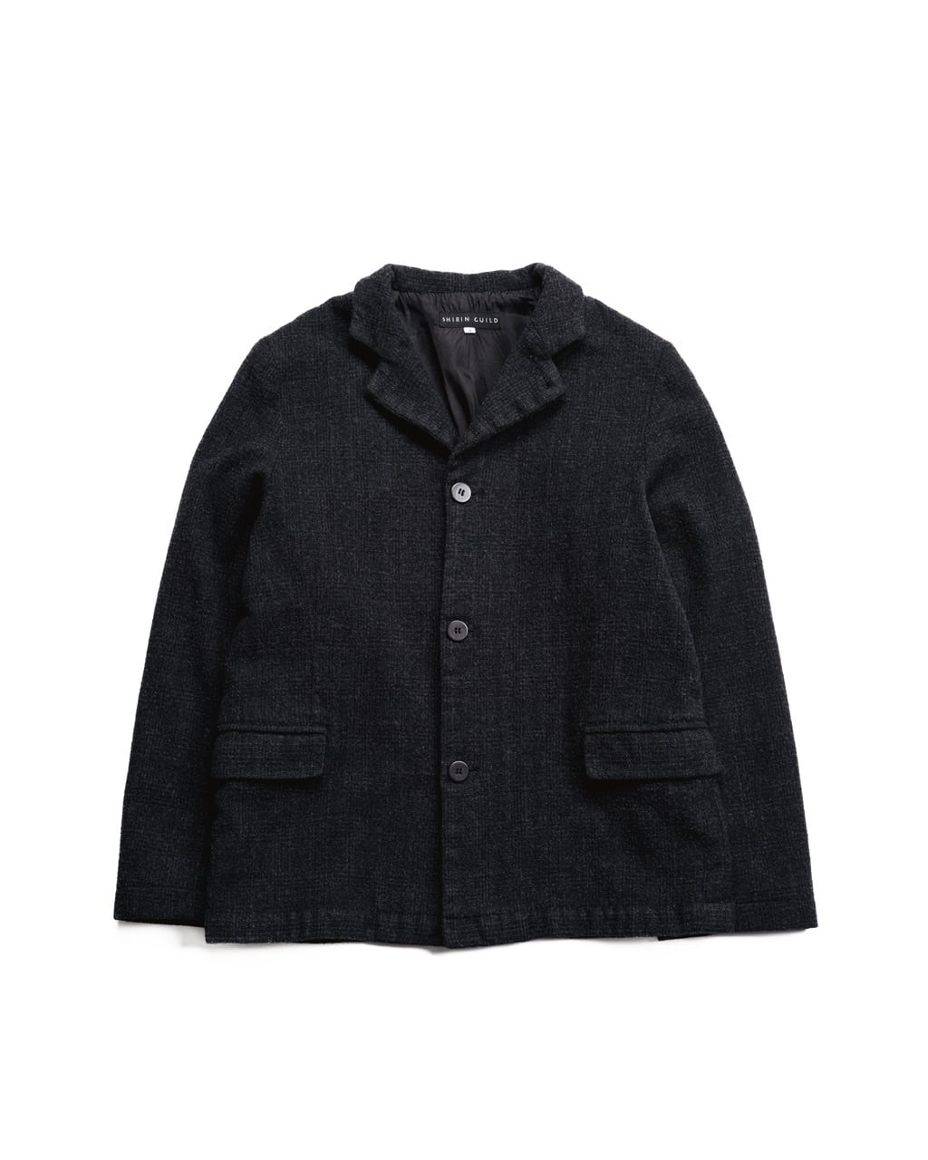 shirin guild ウールジャケット 90's] SHIRIN GUILD Stand Collar Wool 3B Jacket Designed by Shirin