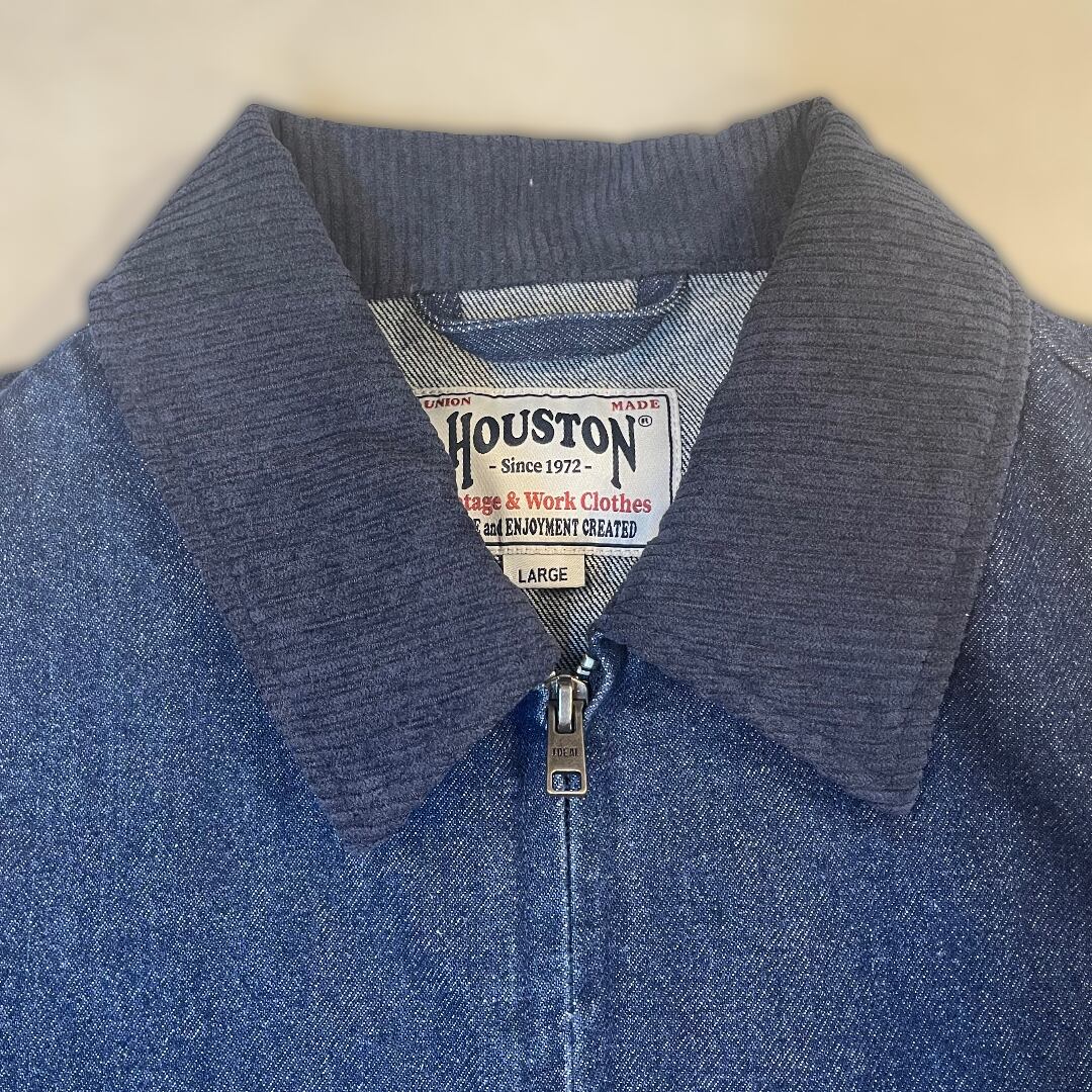 HOUSTON/ヒューストン 51563 DENIM HARRINGTON JACKET / デニム